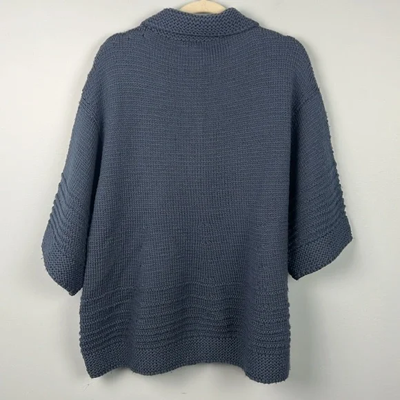Marion Foale Knitwear 100% wool made in England knit cardigan sweater